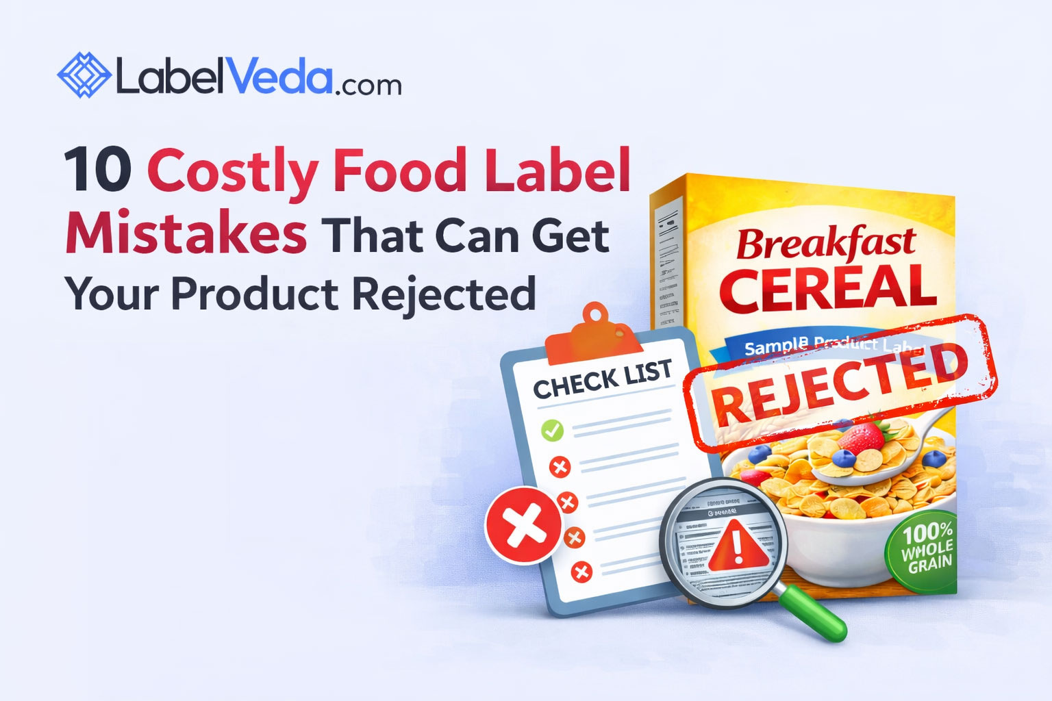 10 Costly Food Label Mistakes That Can Get Your Product Rejected (FSSAI Guide 2026)