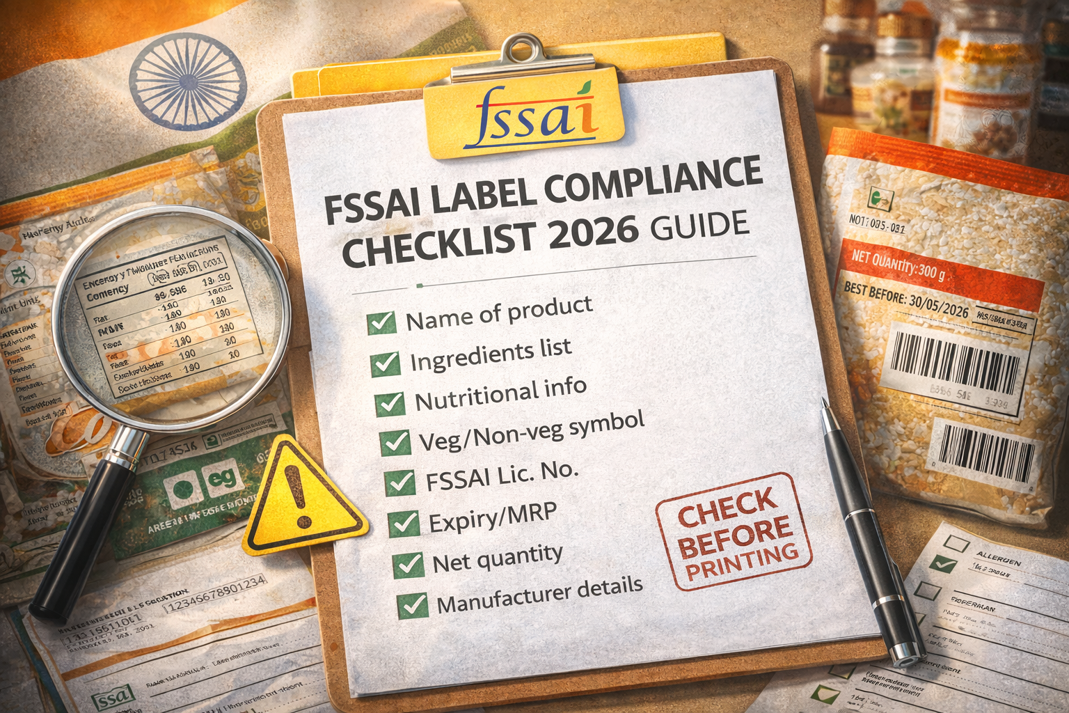 FSSAI Label Compliance Checklist (2026 Guide)