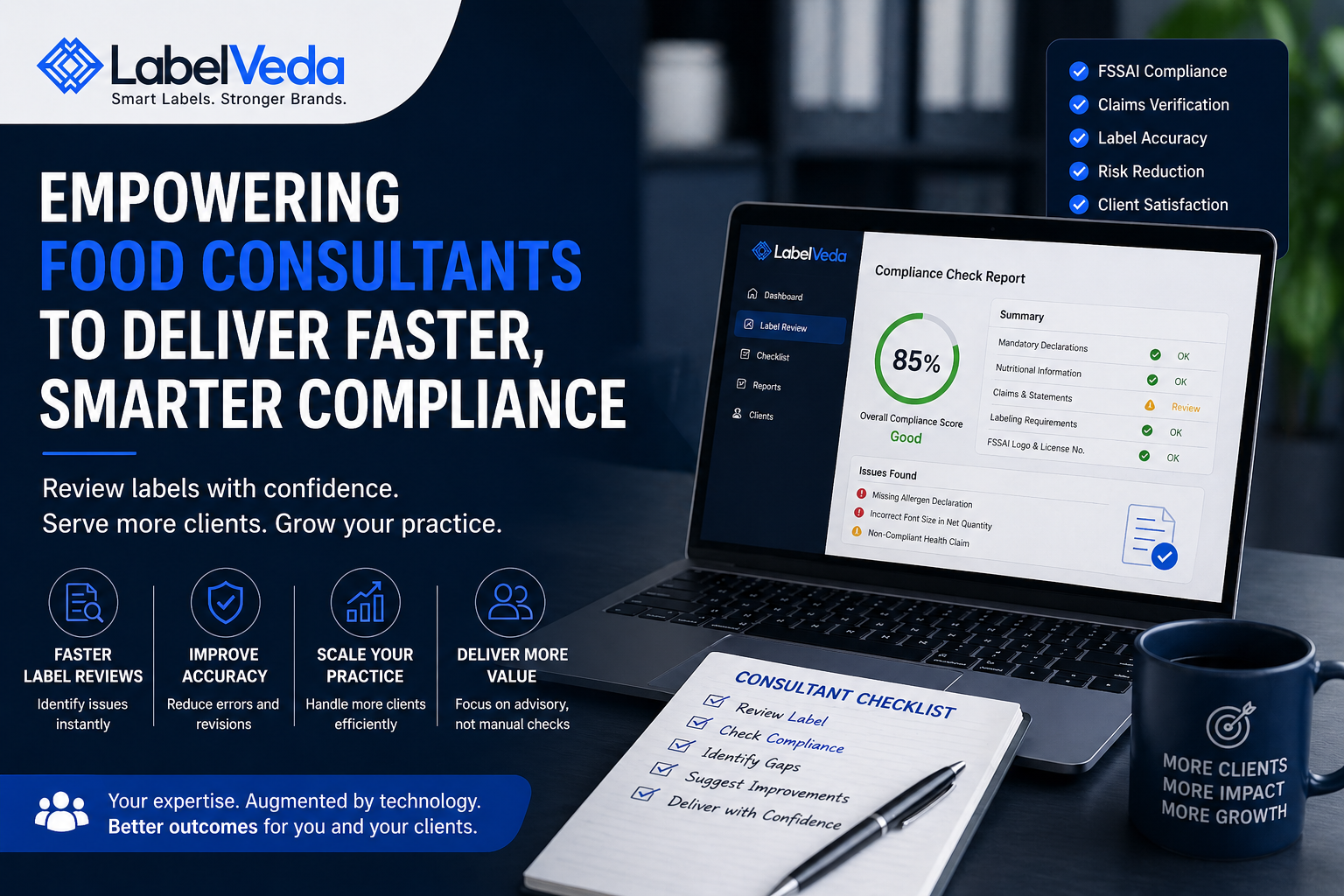 How Food Consultants Can Scale Label Compliance Without Burning Time