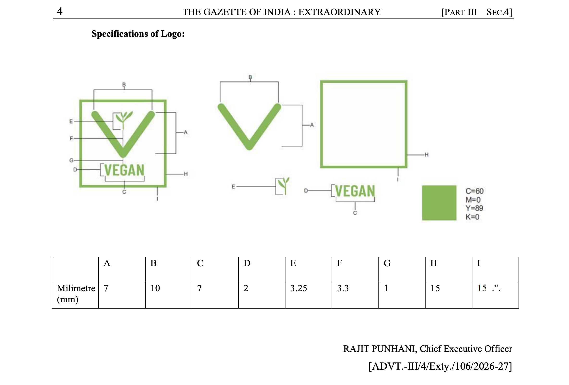 Download the Official FSSAI Vegan Logo for Food Packaging