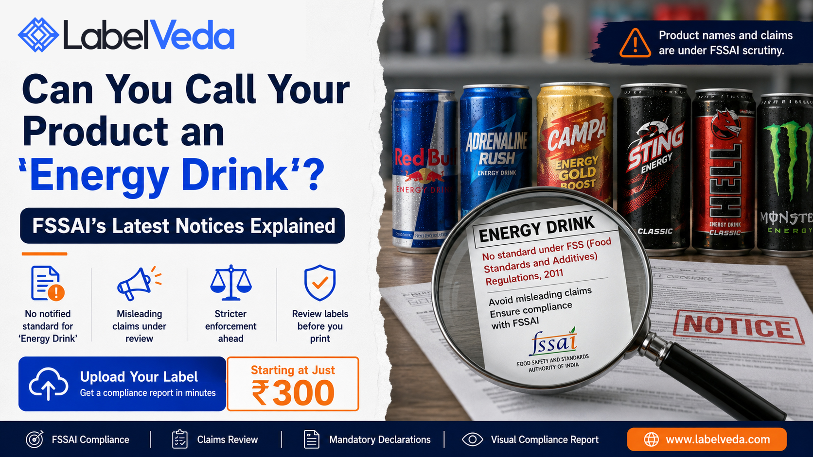 Can You Call Your Product an “Energy Drink”? FSSAI Explained