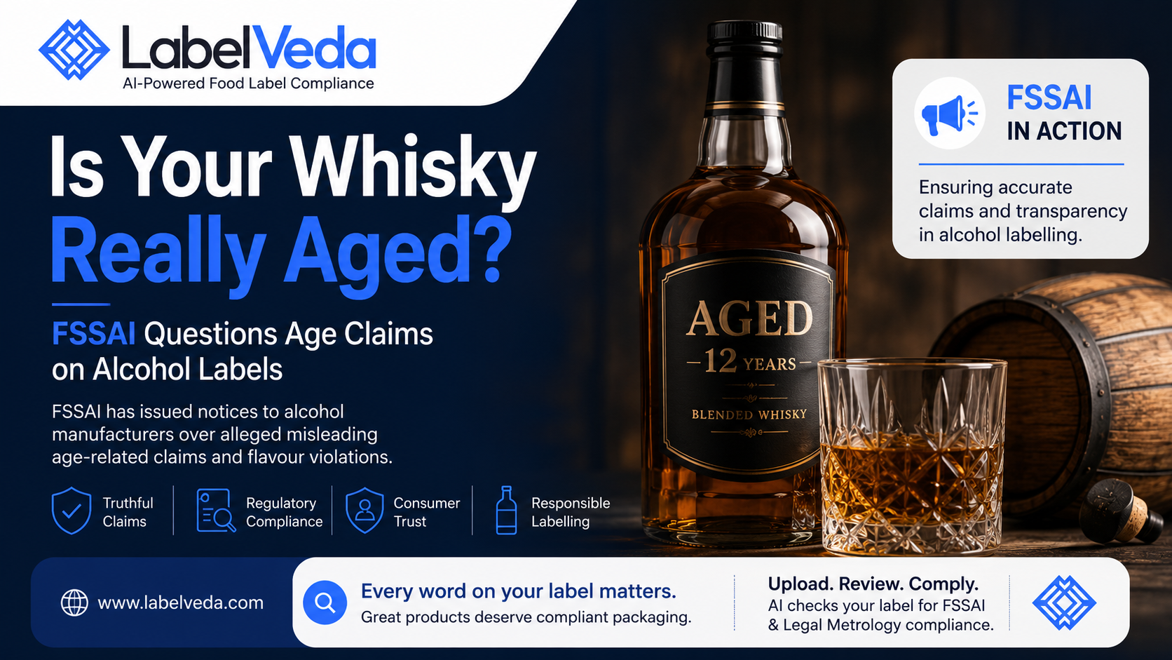 Is Your Whisky Really Aged? FSSAI Questions Age Claims on Alcohol Labels